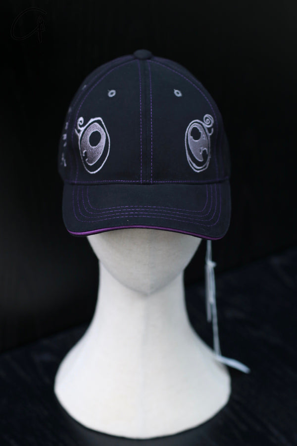 VeniceW 24 spring and summer canvas logo embroidered peaked cap series VCW-H0-HEIZI black and purple